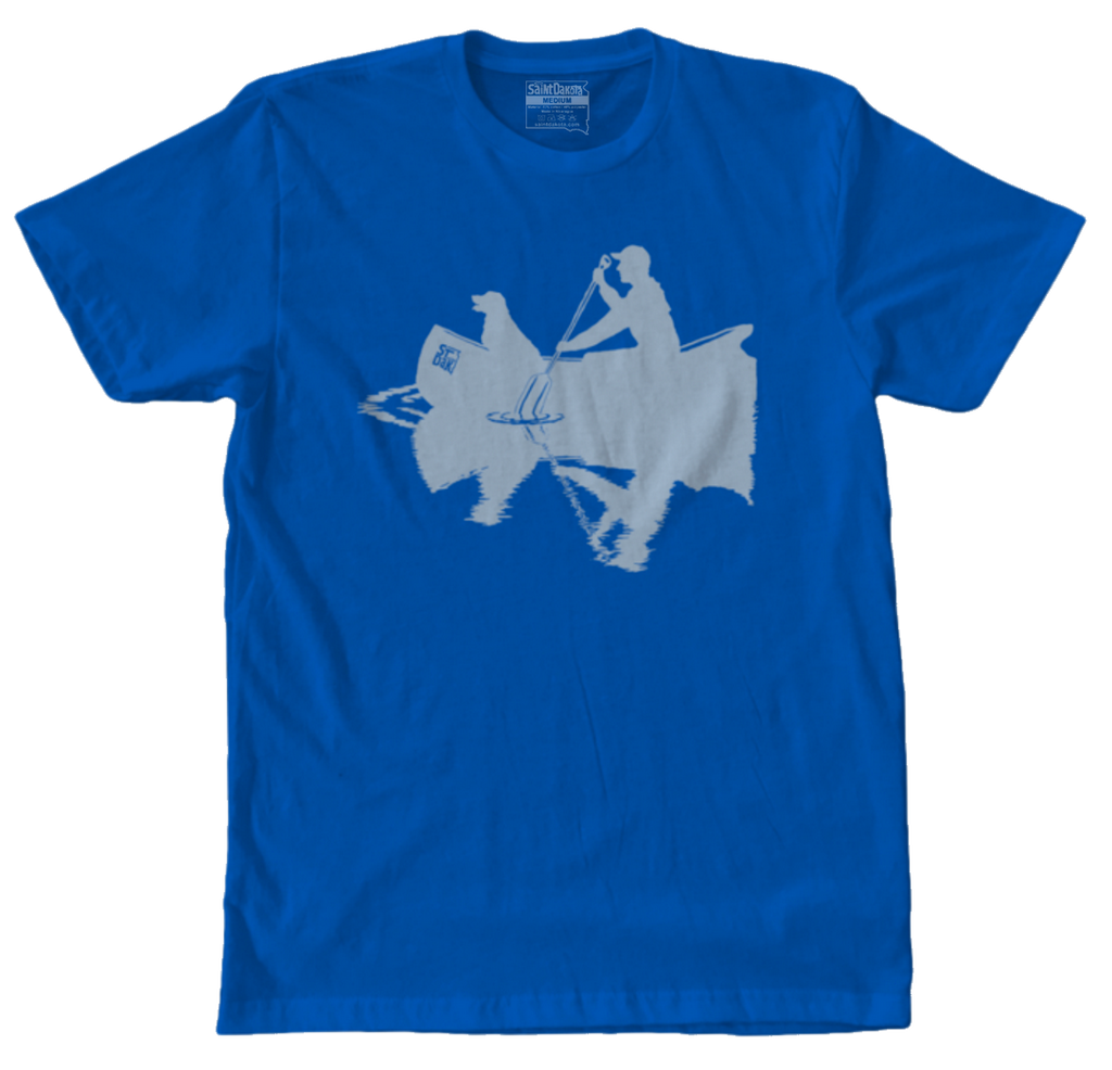 Saint Dakota South Dakota Men's Canoe Paddle Tee T-shirt River Oar