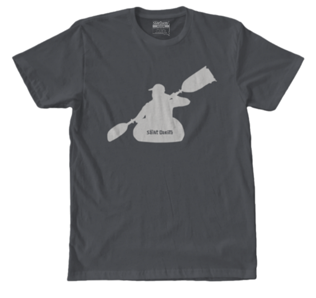 Saint Dakota South Dakota Kayak Tee T-shirt Paddle River