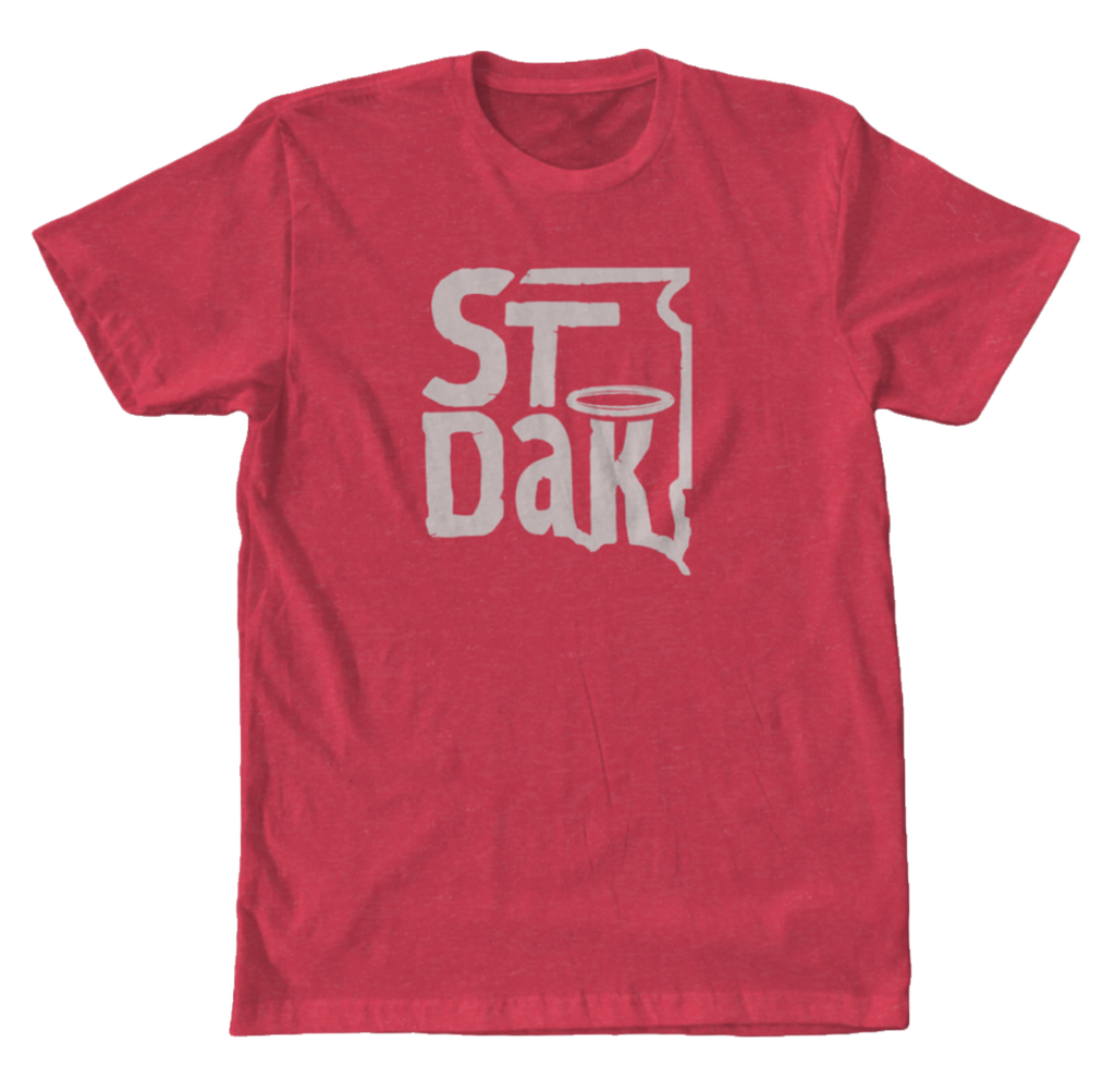 Saint Dakota Clothing (South Dakota) Square Logo Tee (Red)