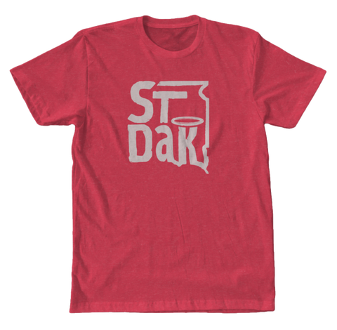 Saint Dakota Clothing (South Dakota) Square Logo Tee (Red)