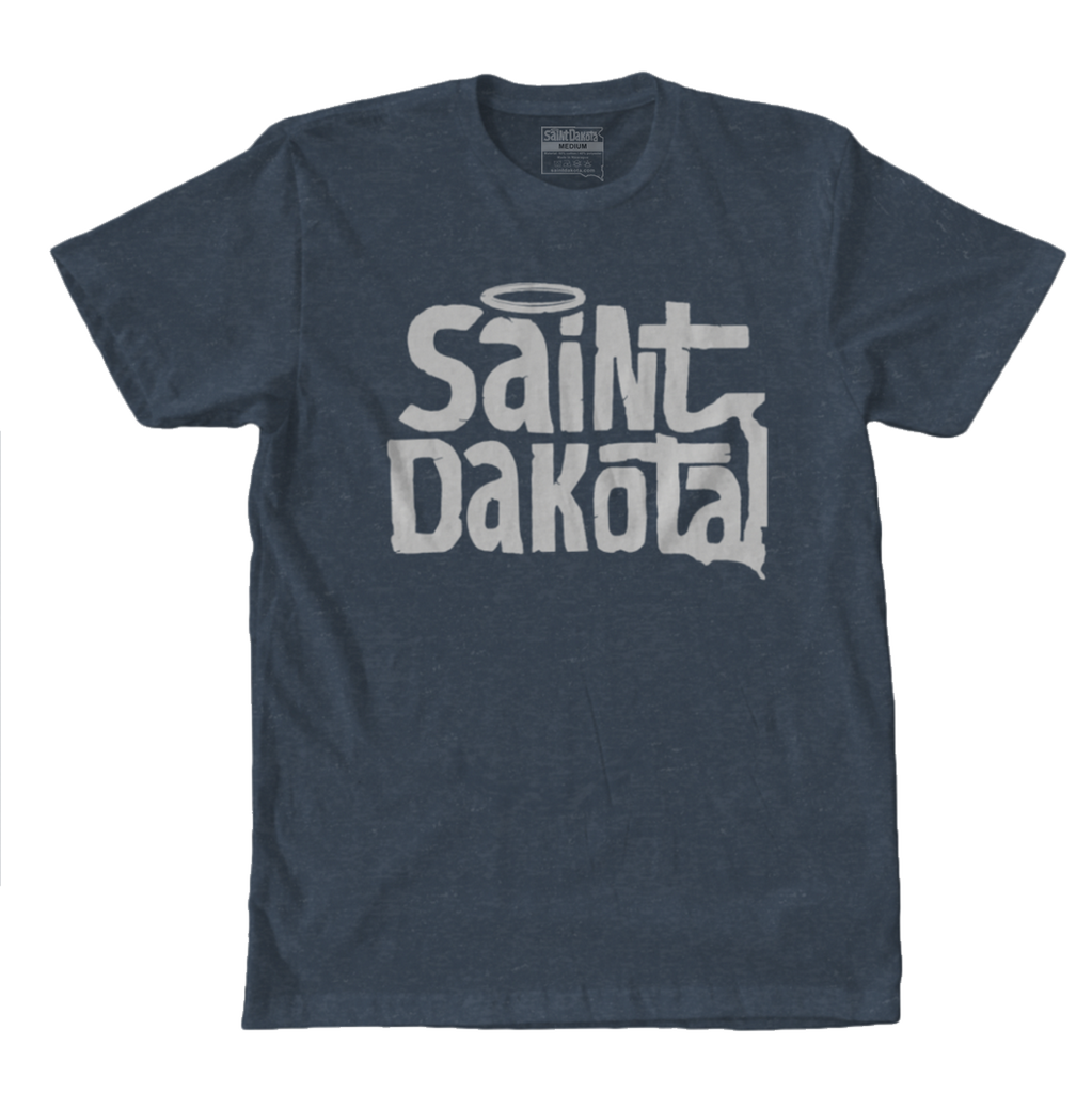Saint Dakota Clothing (South Dakota) Flagship Logo t-shirt Navy Blue