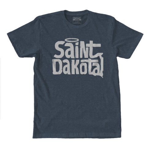 Saint Dakota Clothing (South Dakota) Flagship Logo t-shirt Navy Blue